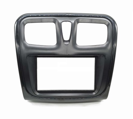 Рамка переходная 2din Renault Sandero, Logan 2013+ для базовой комплектации с окантовкой