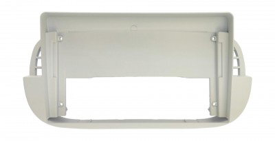 Рамка переходная Fiat 500 (2007-2015) Белая для установки дисплея 9 дюймов